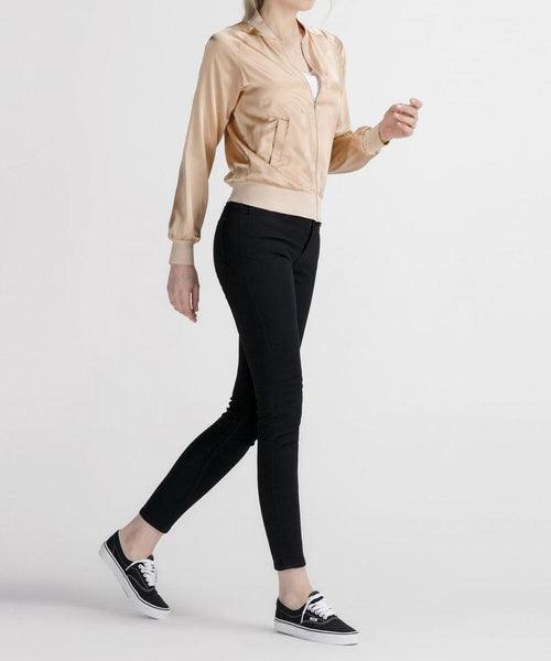 19 Momme Silk Unisex Bomber Jacket