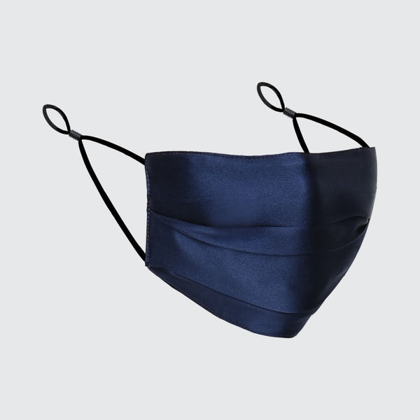 100% Silk Face Mask with Filter Pocket & Adjustable Ear-loops