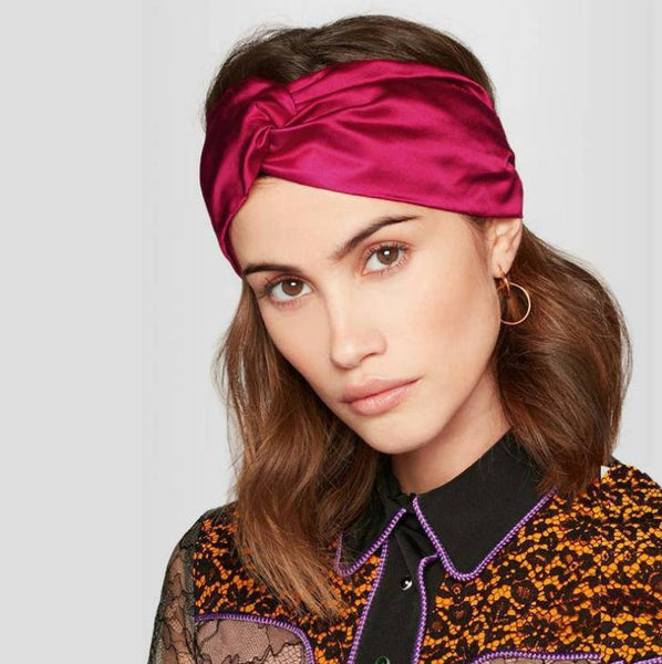 19 Momme Silk Criss Cross Headband