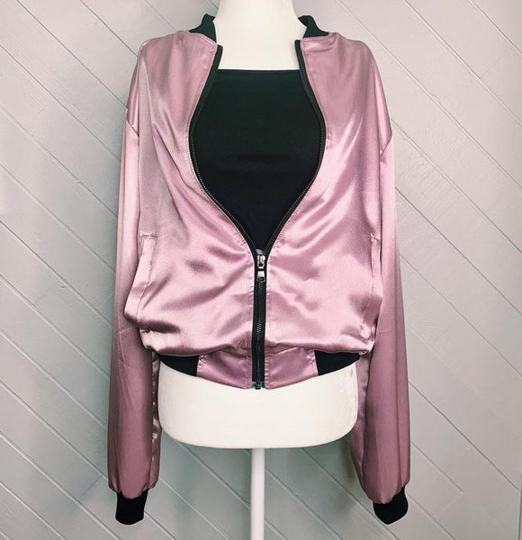 19 Momme Silk Unisex Bomber Jacket