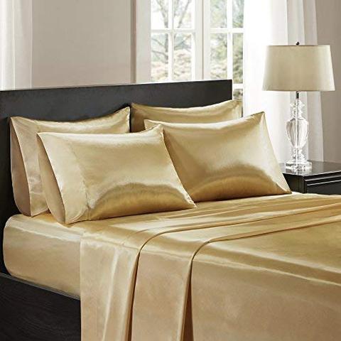 100% Silk 2-in-1 Fitted & Flat Sheet and Silk Pillowcases Set