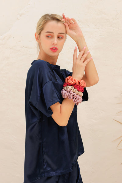 Pure Silk Scrunchie - Medium