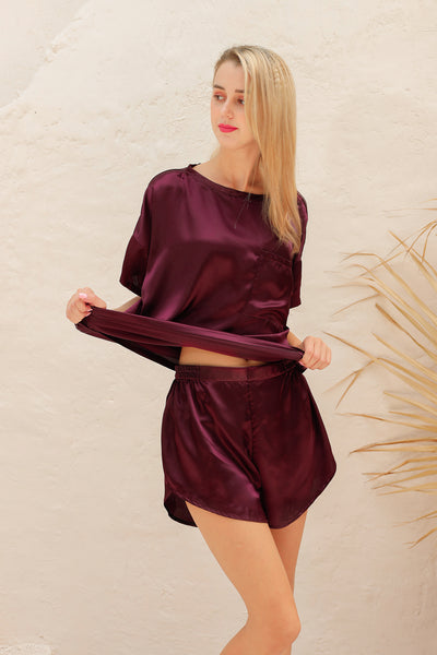 19 Momme Silk Tee Pajama Set