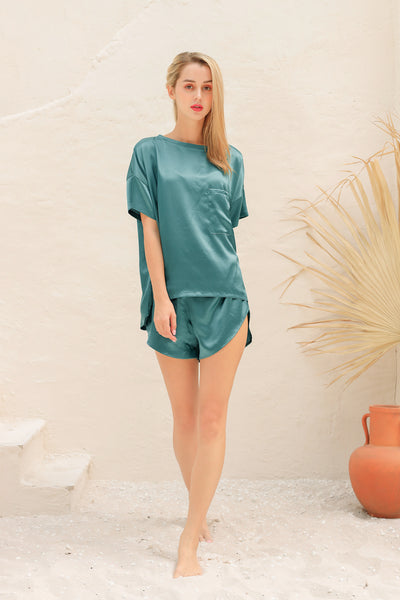 19 Momme Silk Tee Pajama Set
