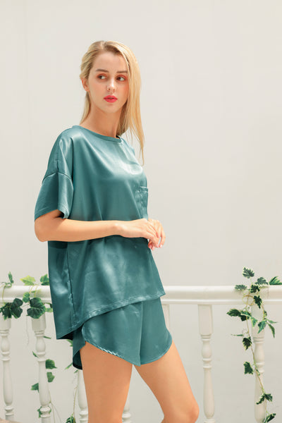19 Momme Silk Tee Pajama Set