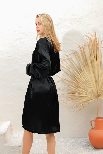 19 Momme Silk Mid-Length Robe