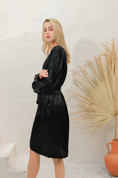 19 Momme Silk Mid-Length Robe