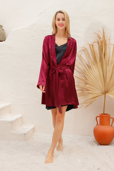 19 Momme Silk Mid-Length Robe