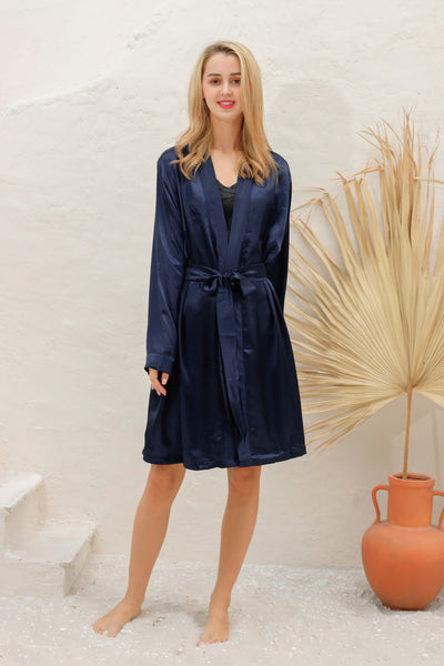19 Momme Silk Mid-Length Robe