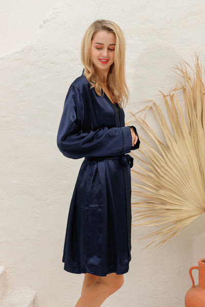 19 Momme Silk Mid-Length Robe