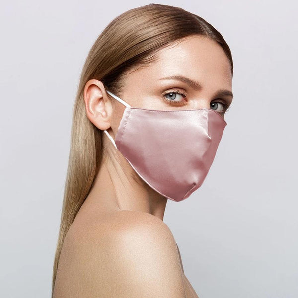100% Silk Face Mask with Filter Pocket & Adjustable Ear-loops