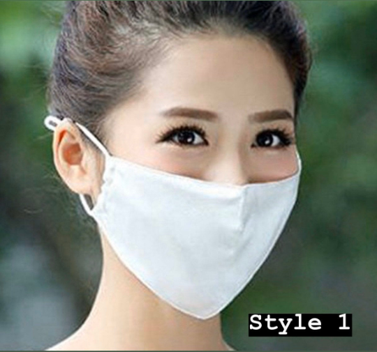 100% Silk Face Mask with Filter Pocket & Adjustable Ear-loops