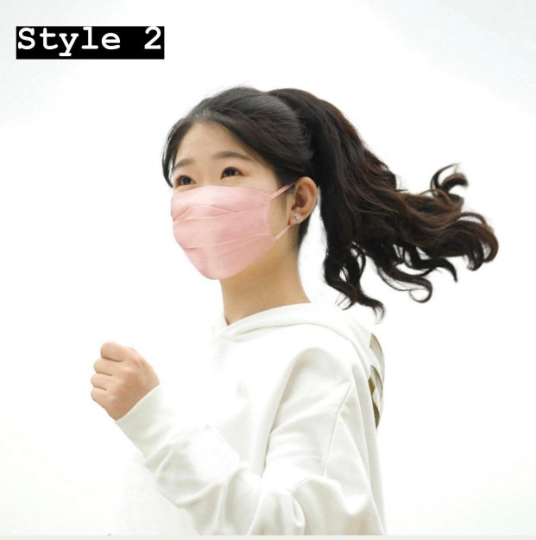 100% Silk Face Mask with Filter Pocket & Adjustable Ear-loops