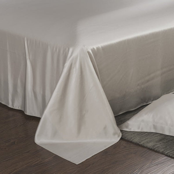 100% Silk 2-in-1 Fitted & Flat Sheet and Silk Pillowcases Set
