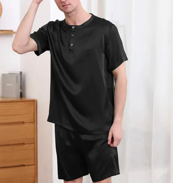 Luxury Silk Mens Pajama Set